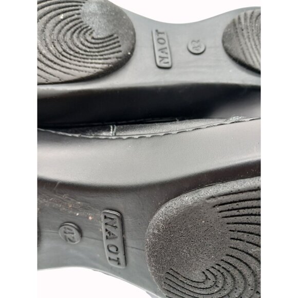 Naot Womens Black Leather Mary Jane Shoes Adjustable Strap EU 42 US 11 Comfort - Picture 10 of 15